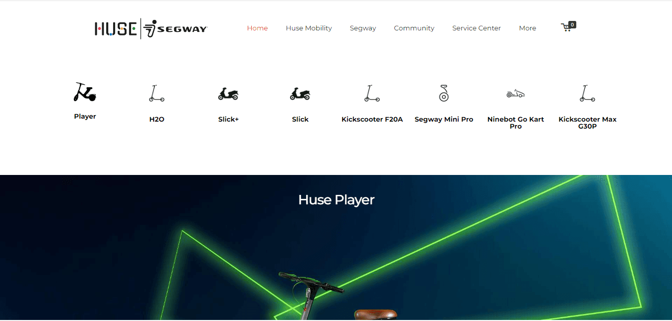 Huse - Website screenshot