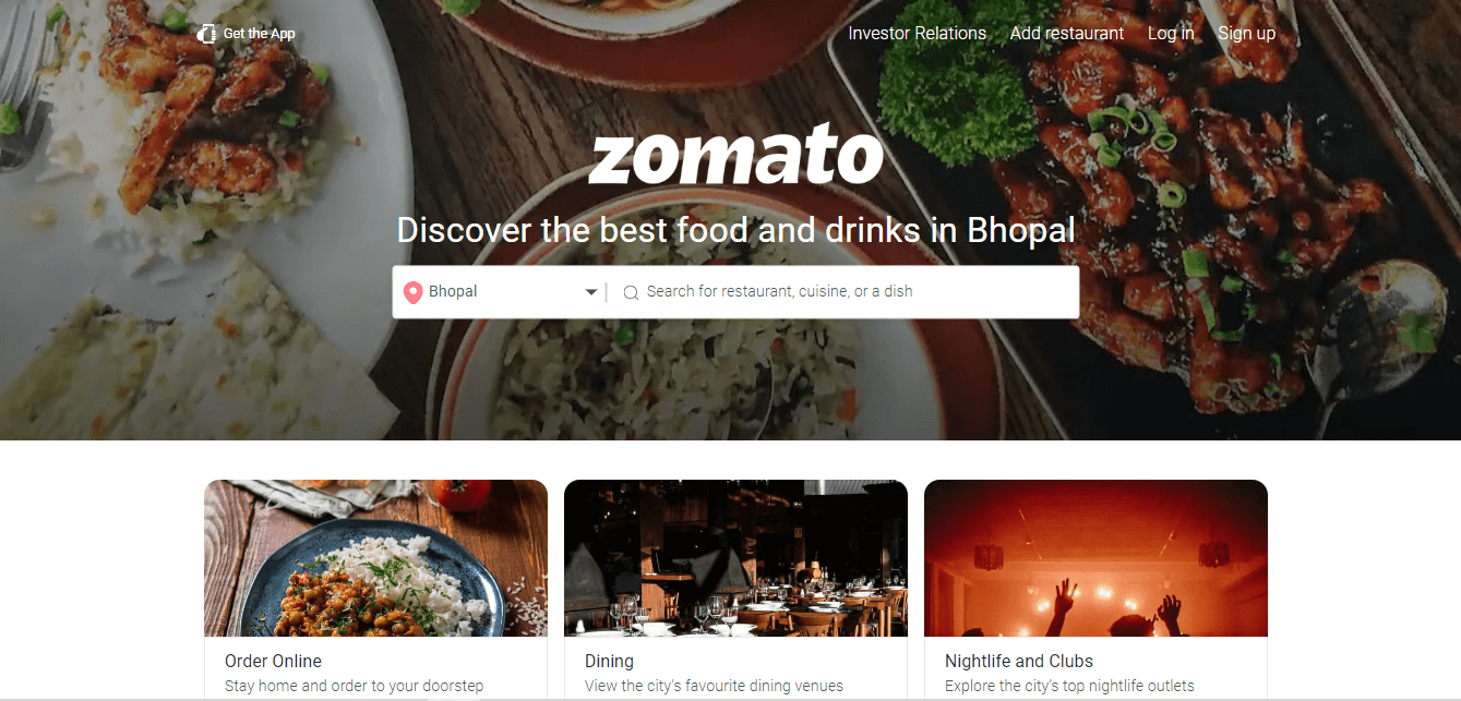 Food Delivery App (Zomato clone) screenshot